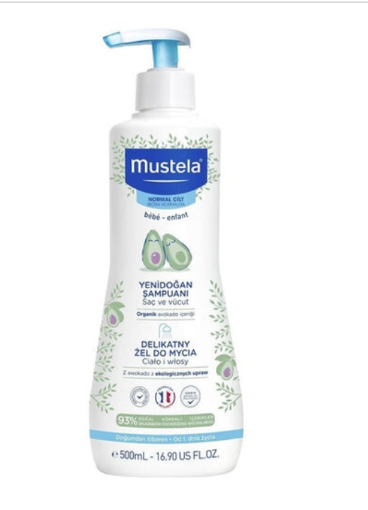 Mustela Gentle Cleansing Gel Yenidoğan Şampuanı 500 ml