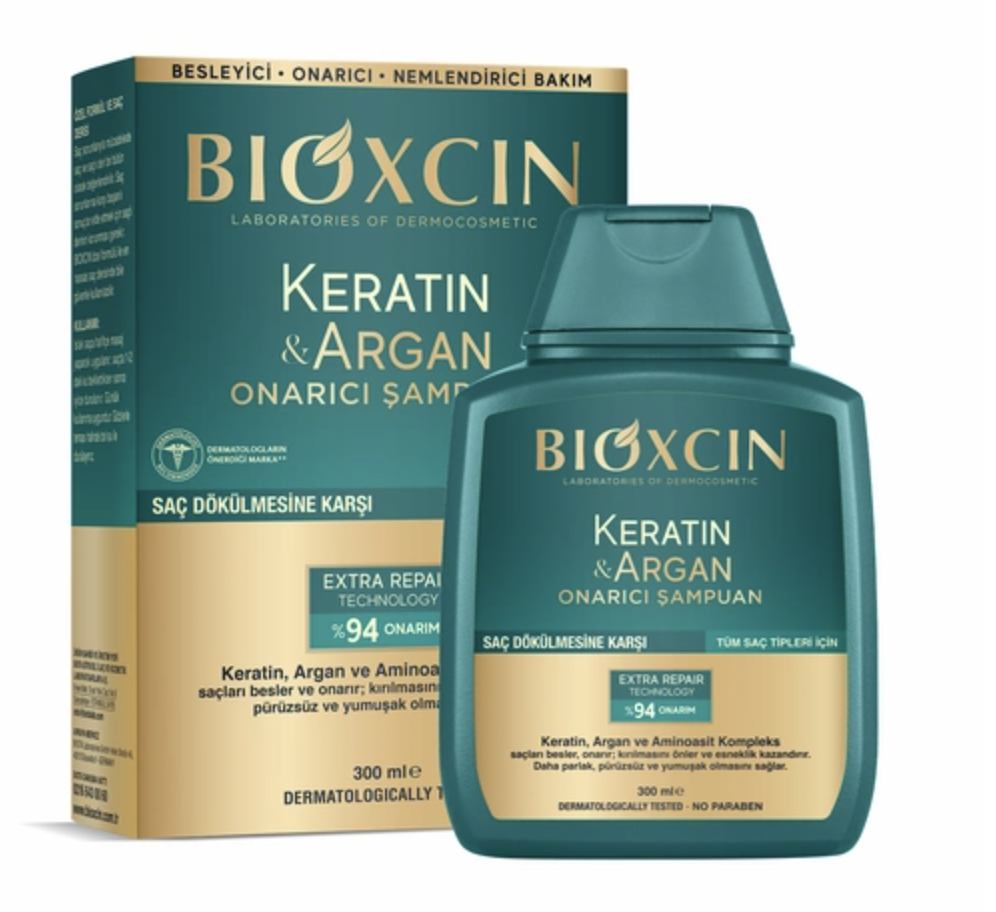 Bioxcin Keratin ve Argan Onarıcı Şampuan 300 ml